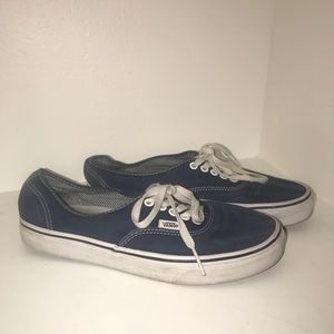 Navy blue stripe vans original!